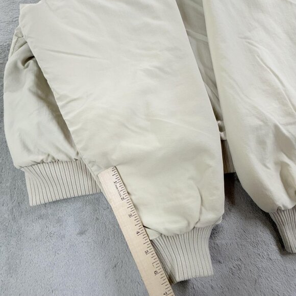 Vintage Eddie Bauer Jacket Womens Large White Windfoil Made USA Fleece Lined 90s - Picture 9 of 16
